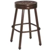 Woodard Aluminum Casa Round Swivel Bar Stool (Set Of 2)