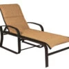 Woodard Aluminum Cayman Isle Padded Sling Adjustable Chaise Lounge Chair