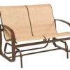 Woodard Aluminum Cayman Isle Sling Loveseat Glider