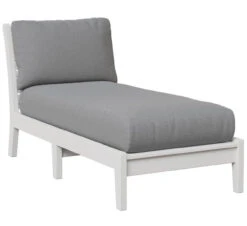 Berlin Gardens Resin Classic Terrace Armless Chaise Lounge Chair