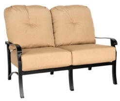 Woodard Aluminum Cortland Cushion Loveseat