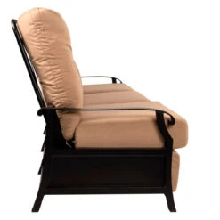 Woodard Aluminum Cortland Cushion Recliner Sofa