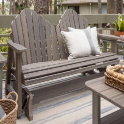 Berlin Gardens Resin Cozi-Back Double Glider