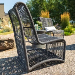Sunset West Milano Armless Club Chair -Patio Furniture Store Cushionless Chair Side Edited 95825.1708102385