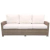 Wicker Forever Patio 3 Pc Barbados Sofa Seating Set