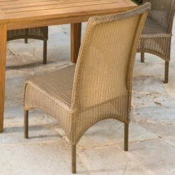 Lloyd Flanders Universal Loom High Back Armless Dining Chair