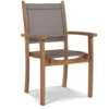 HiTeak Pearl Stacking Arm Chair - Set Of 4