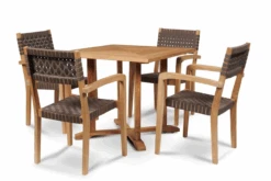 HiTeak Herning5-Piece Square Table Dining Set -Patio Furniture Store HLS HD 85908.1667488597