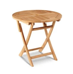 HiTeak Folding 3-Piece Round Bistro Set -Patio Furniture Store HLT083B2 1 32749.1678392055