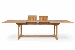 HiTeak Inland 82" To 118" Rectangular Double Extendable Table