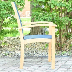 Three Birds Riviera Teak Stacking Arm Chair - Set Of 2 -Patio Furniture Store HqOVxS13 Edited 94301.1672421109