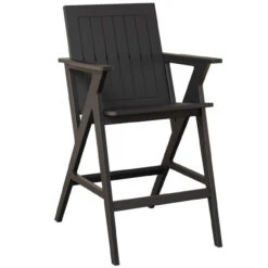 Berlin Gardens Resin Kinsley Bar Height Arm Chair