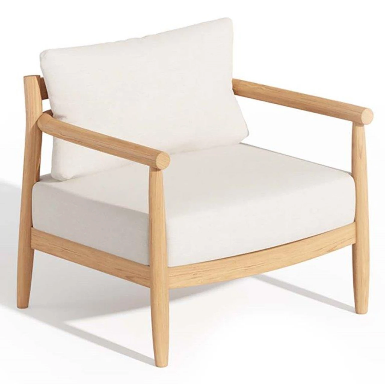 Oxford Garden Lido Teak Club Chair - Bliss Linen Cushion - July 4th Sale - Good 'til The 8th! 4 Oxford Garden Lido Teak Club Chair - Bliss Linen Cushion - July 4th Sale - Good 'til The 8th! - Image 4