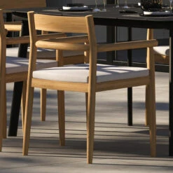 Oxford Garden Lido Teak Dining Armchair - Includes Cushion - July 4th Sale - Good 'til The 8th!