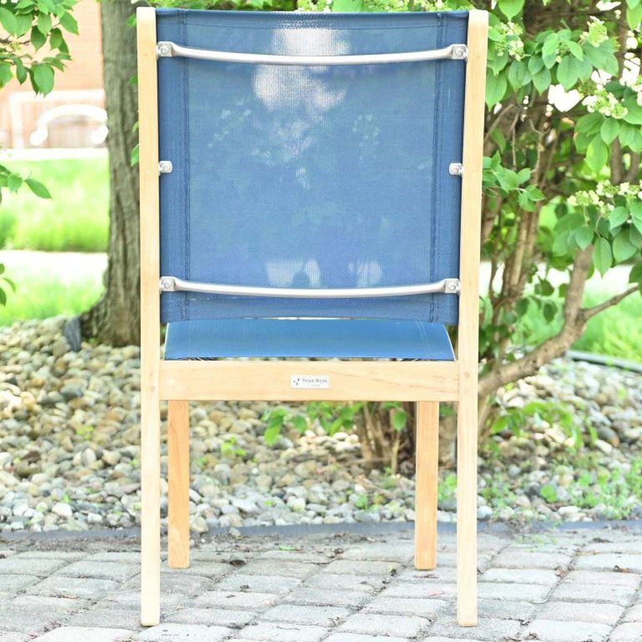 Three Birds Riviera Sling Stacking Side Chair - Set Of 2 2 Three Birds Riviera Sling Stacking Side Chair - Set Of 2 - Image 2