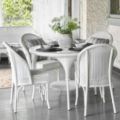 Lloyd Flanders Universal 4-Seat Wicker Dining Set -Patio Furniture Store LoomDining ivory CenteredByDesign H 300dpi set edited 44694.1699047417