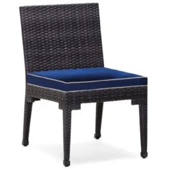 Woodard Lorenzo Wicker Dining Side Chair By Alexa Hampton