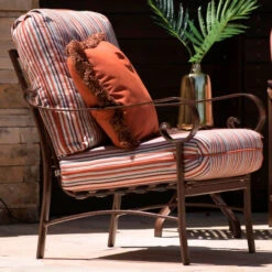 Woodard Aluminum Belden Cushion Lounge Chair 7 Woodard Aluminum Belden Cushion Lounge Chair -Patio Furniture Store Lounge Chair Side 11977.1677080802