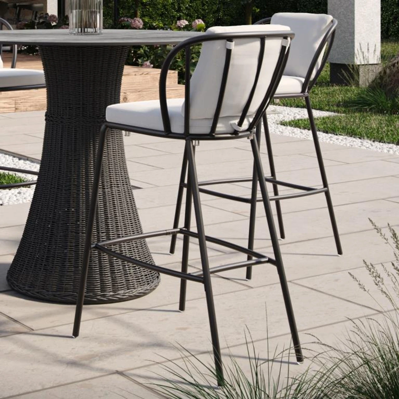 Oxford Garden Malti Bar Chair - Bliss Linen Cushion - July 4th Sale - Good 'til The 8th! 3 Oxford Garden Malti Bar Chair - Bliss Linen Cushion - July 4th Sale - Good 'til The 8th! - Image 3