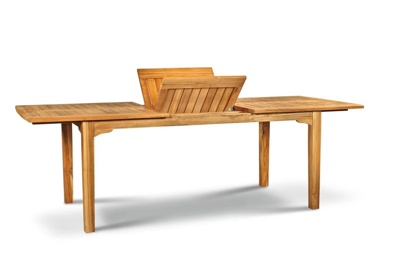 HiTeak Manorhouse 70" To 95" Rectangular Extendable Table 1 HiTeak Manorhouse 70" To 95" Rectangular Extendable Table