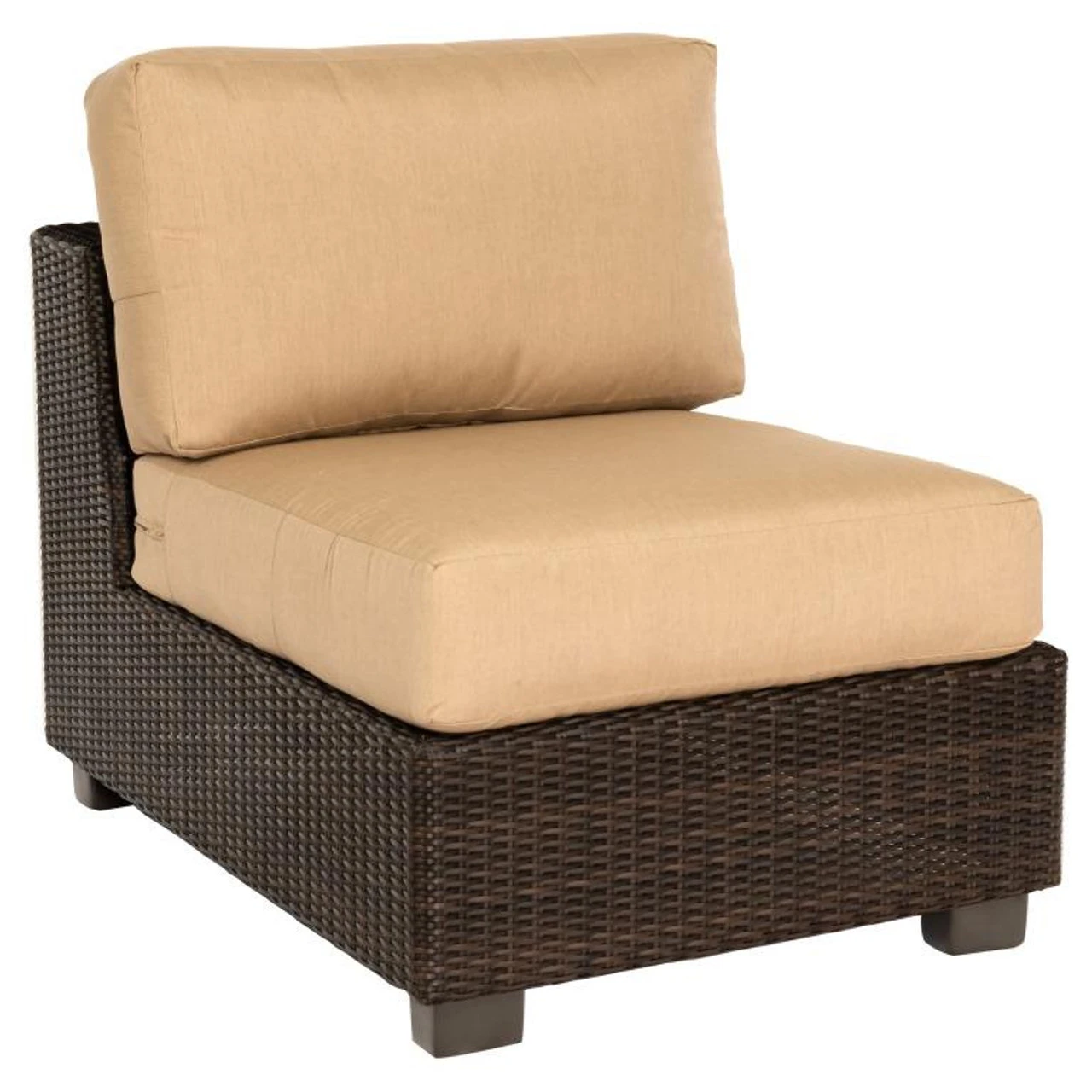 Whitecraft By Woodard Montecito Wicker Armless Chair 2 Whitecraft By Woodard Montecito Wicker Armless Chair - Image 2