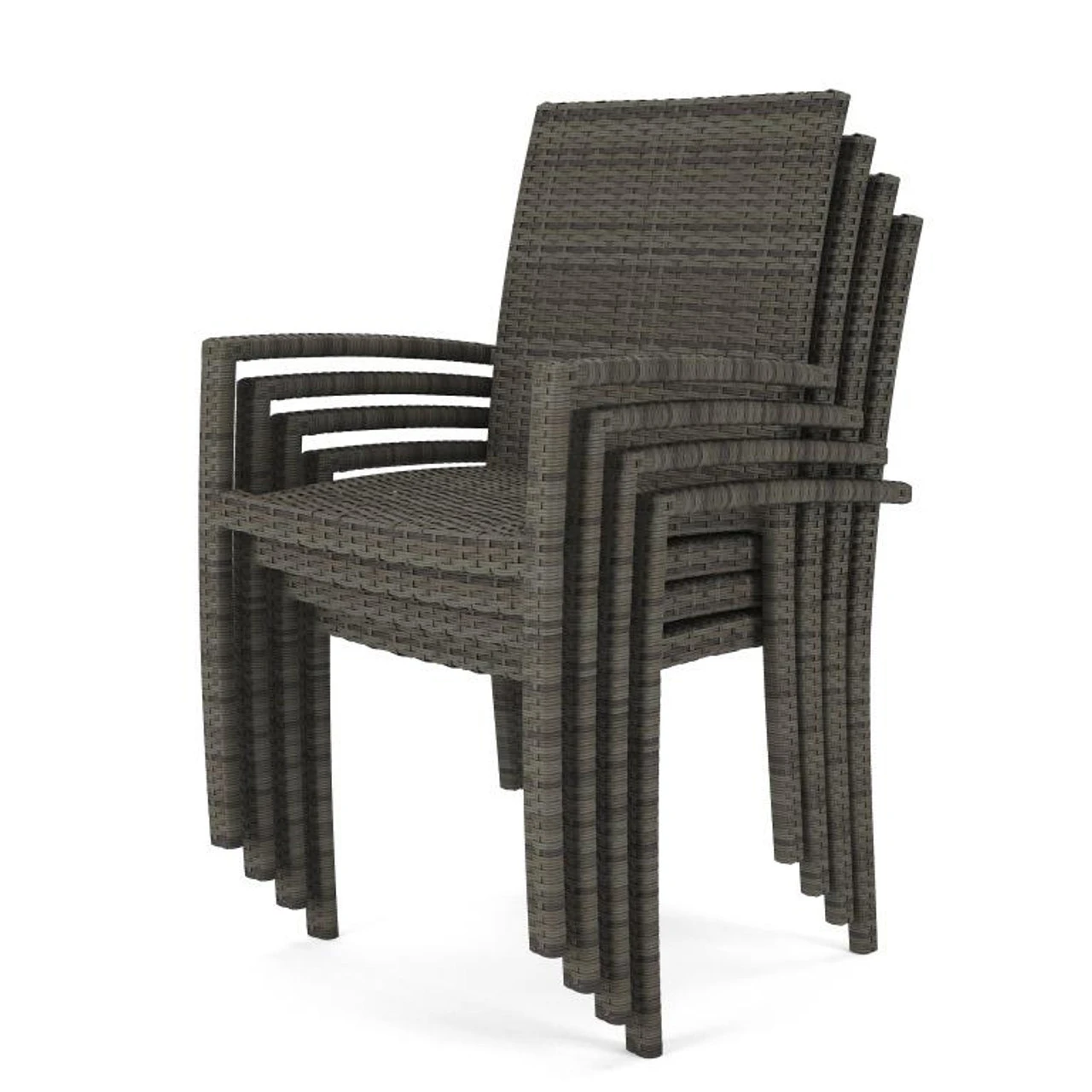 Forever Patio Ravello Wicker Stacking Dining Arm Chair 3 Forever Patio Ravello Wicker Stacking Dining Arm Chair - Image 3