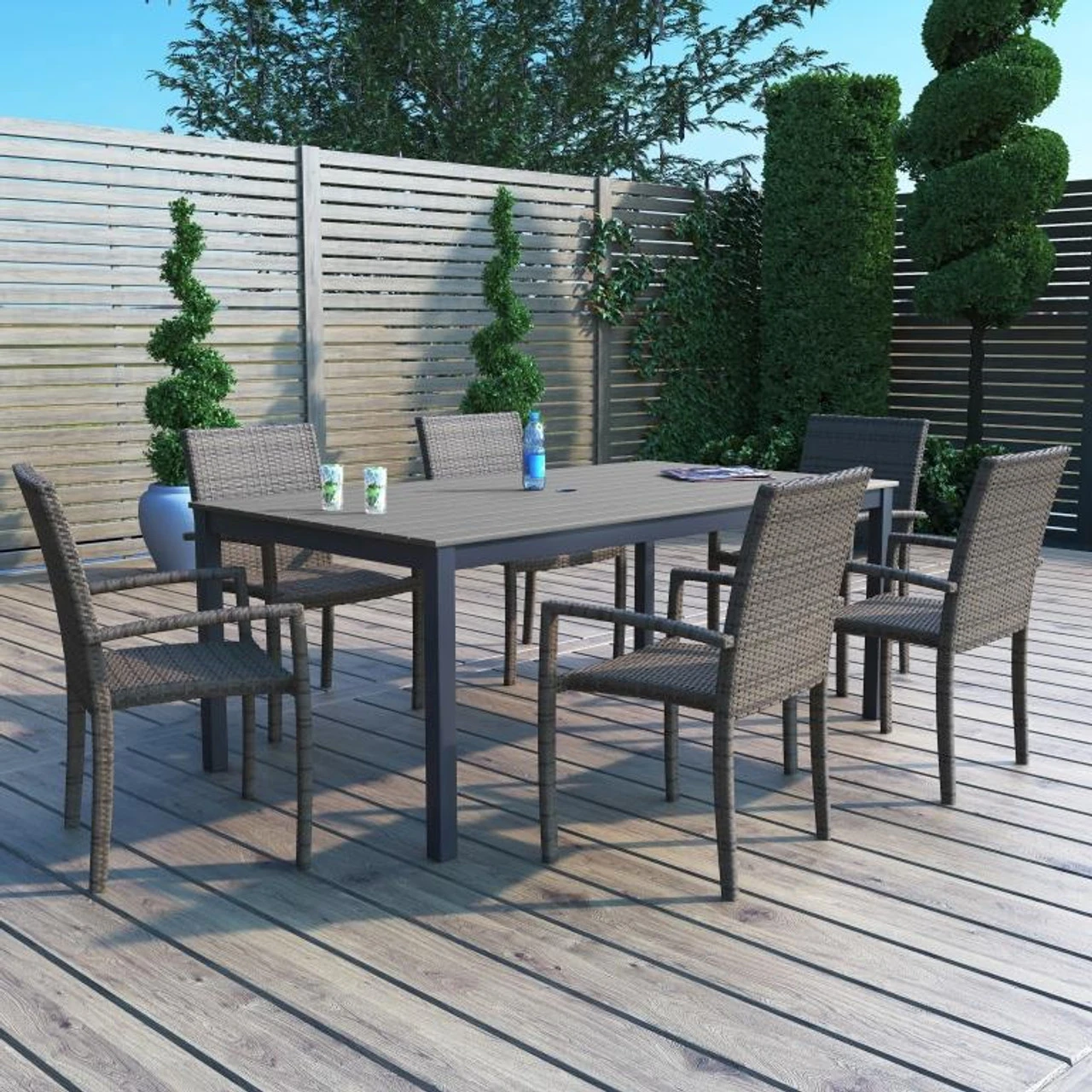 Forever Patio Ravello 72" Rectangular7 Piece Dining Set 3 Forever Patio Ravello 72" Rectangular7 Piece Dining Set - Image 3