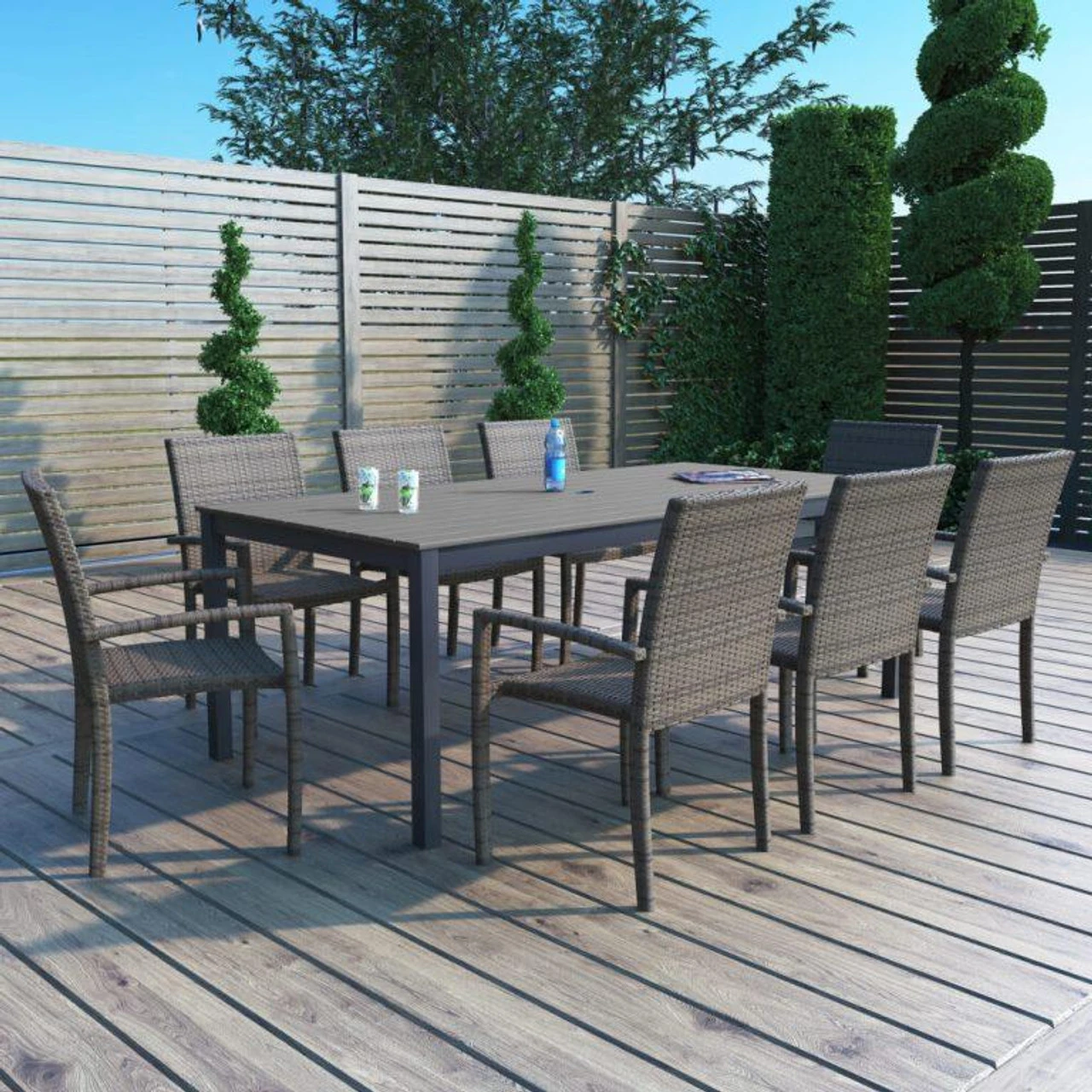 Forever Patio Ravello 83" Rectangular9 Piece Dining Set 3 Forever Patio Ravello 83" Rectangular9 Piece Dining Set - Image 3