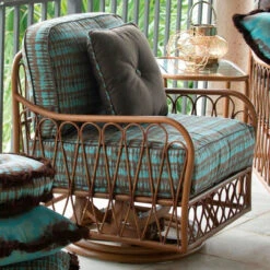 Woodard Aluminum Cane Rocking Lounge Chair