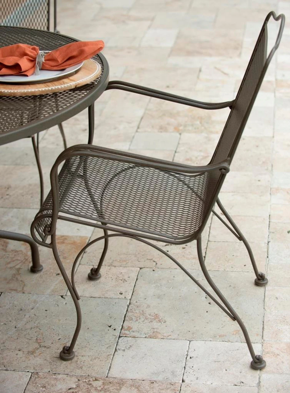 Woodard Wrought Iron Tucson 6 Seat Dining Set 8 Woodard Wrought Iron Tucson 6 Seat Dining Set - Image 8