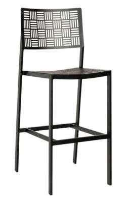 Woodard New Century Wrought Iron Bar Height Chair (Set Of 2)
