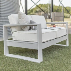 Berlin Gardens Resin Nordic Loveseat 10 Berlin Gardens Resin Nordic Loveseat -Patio Furniture Store Nordic Loveeat MGP Fog Cushions color Rumba Canvas edited 74063.1694716099