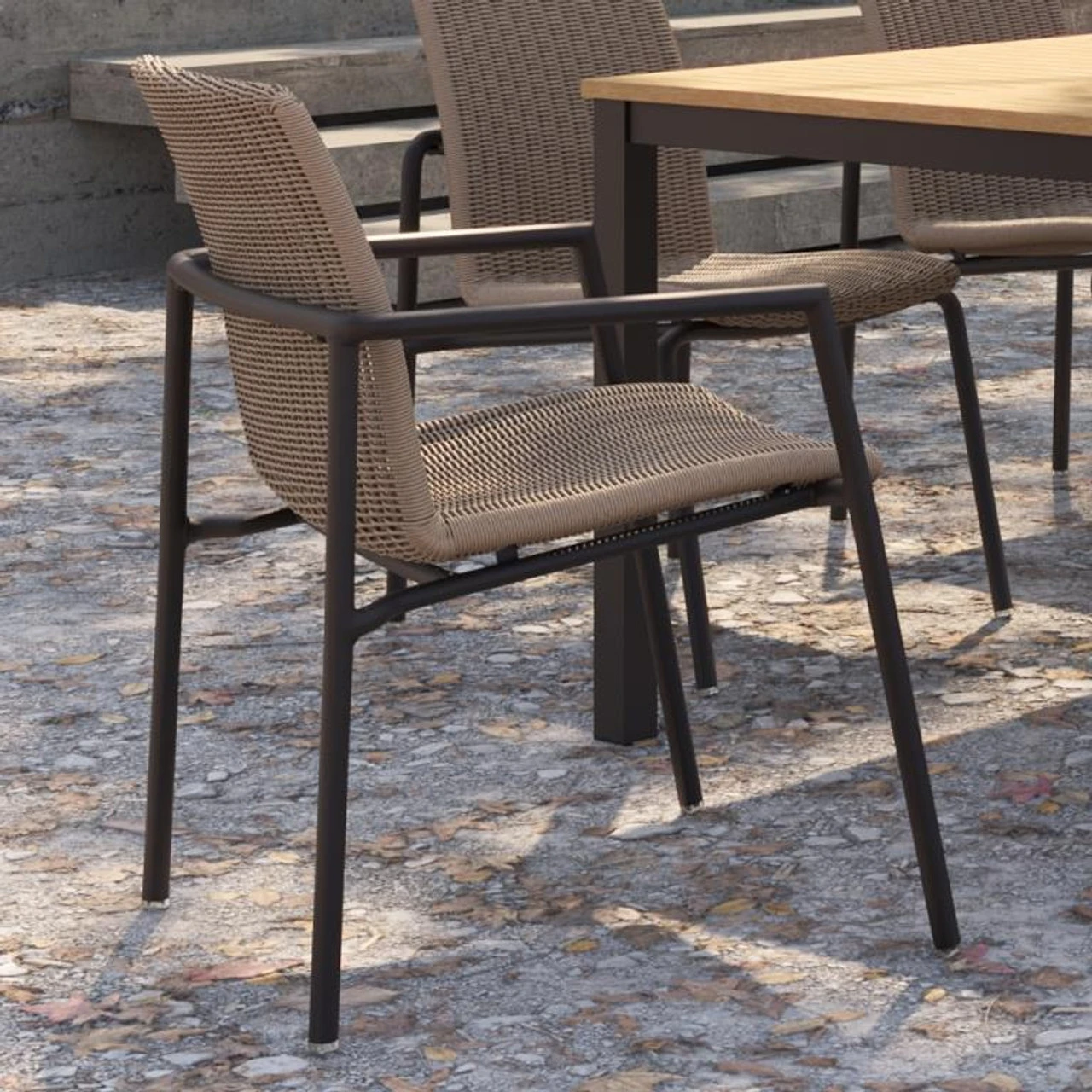 Oxford Garden Orso Wicker Arm Chair - Sand Wicker (Set Of 2) - July 4th Sale - Good 'til The 8th! 2 Oxford Garden Orso Wicker Arm Chair - Sand Wicker (Set Of 2) - July 4th Sale - Good 'til The 8th! - Image 2