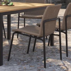Oxford Garden Orso Wicker Side Chair - Sand Wicker (Set Of 2) - July 4th Sale - Good 'til The 8th! -Patio Furniture Store ORSC W.D PC.C2 Side Chair Back Edited 18782.1666795814