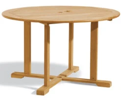 Oxford Garden Lido Teak 4 Seat Dining Set - Includes Cushions - July 4th Sale - Good 'til The 8th! -Patio Furniture Store RD48TAK Round 48IN Dining Table Teak edited 23452.1666973766