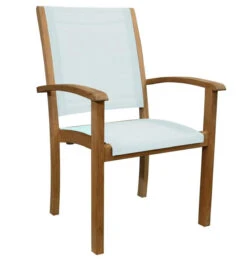 Three Birds 42" Square Newport Table With 4 Riviera Chairs Set