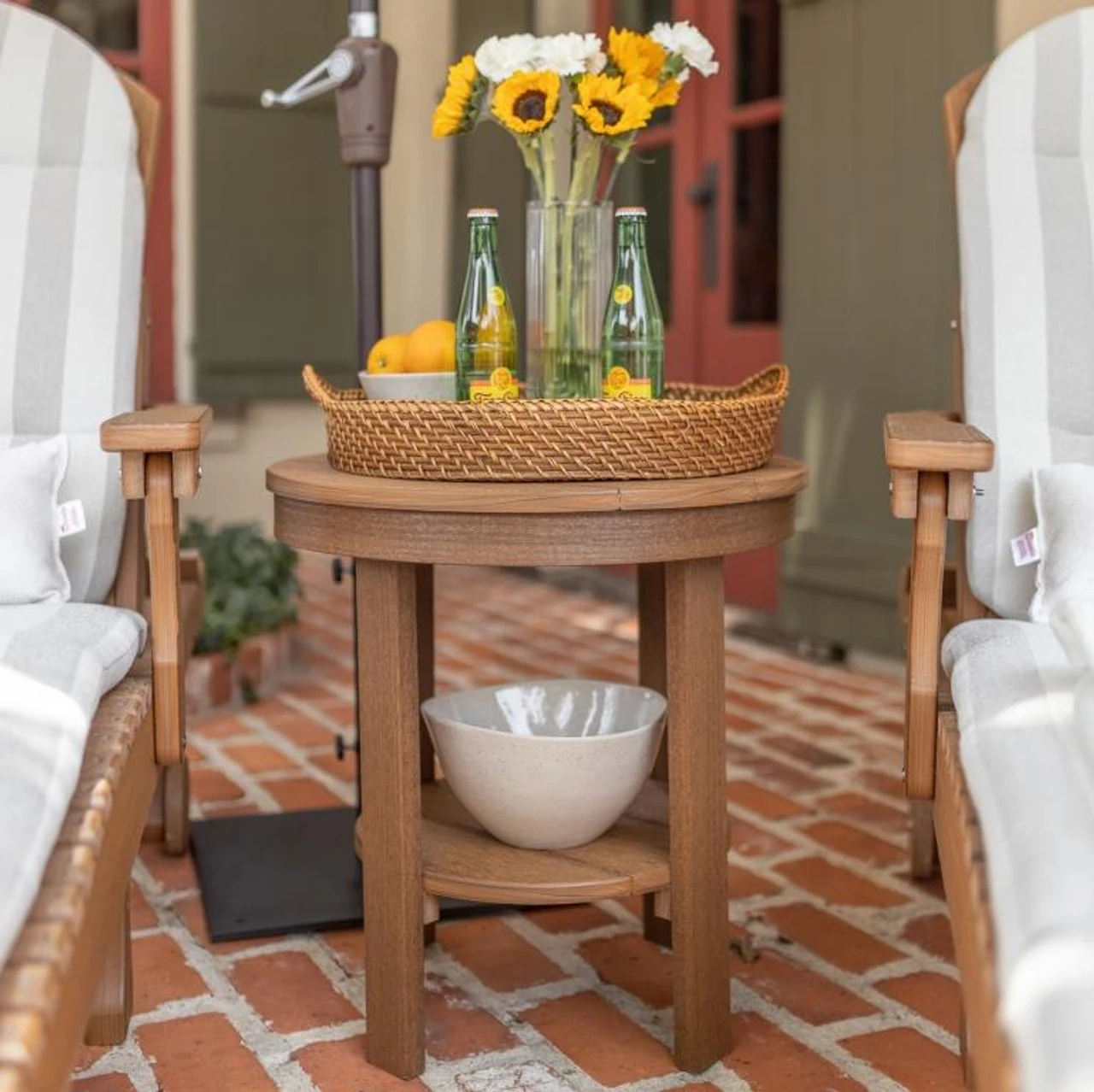 Berlin Gardens Resin 22" Round End Table 1 Berlin Gardens Resin 22" Round End Table