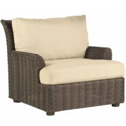 Whitecraft By Woodard Aruba Wicker Lounge Chair
