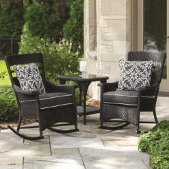 Lloyd Flanders Loom Nantucket Porch Rocker Lounge Set