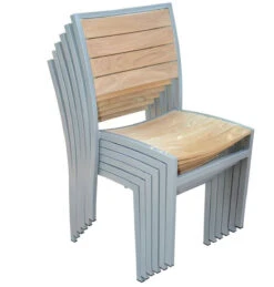 Three Birds SoHo Teak Stacking Side Chair -Patio Furniture Store SH06 stacked edited 17244.1696352852