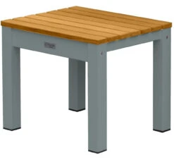 Three Birds SoHo Teak & Aluminum 20" Backless Bench -Patio Furniture Store SH20S edited 85652.1696284110