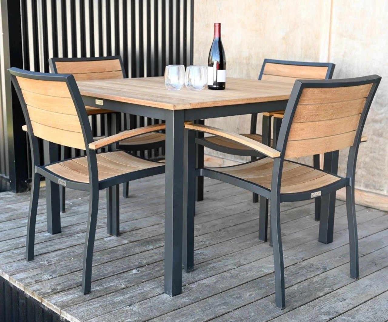 Three Birds SoHo 5-Piece Armchair Dining Set 1 Three Birds SoHo 5-Piece Armchair Dining Set