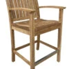 Three Birds St. Lucia Teak Counter Armchair