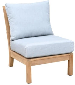 Three Birds St. Lucia Teak Sectional Armless Chair