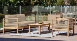 HiTeak Soho 4-Piece Seating Set 7 HiTeak Soho 4-Piece Seating Set -Patio Furniture Store SOHO SET HLS SS fawn 94020.1666798286
