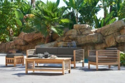 HiTeak Summer 5-Piece Seating Set 7 HiTeak Summer 5-Piece Seating Set -Patio Furniture Store SUMMER SET HLT1157 HLAC1127 HLB1128 HLF997 charcoal 47149.1666899806