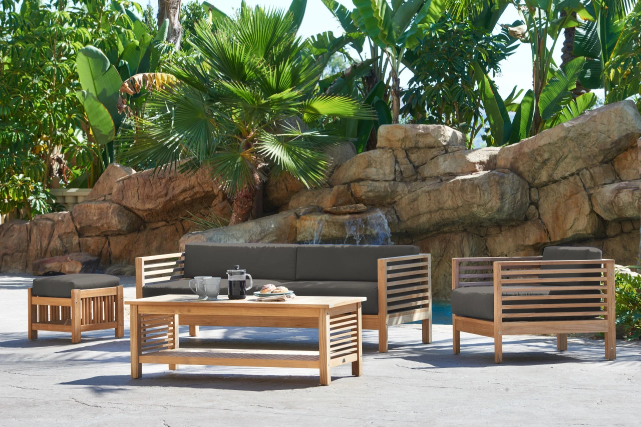 HiTeak Summer 5-Piece Seating Set 3 HiTeak Summer 5-Piece Seating Set - Image 3