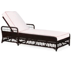 Woodard San Michele Wicker Chaise Lounge Chair By Alexa Hampton