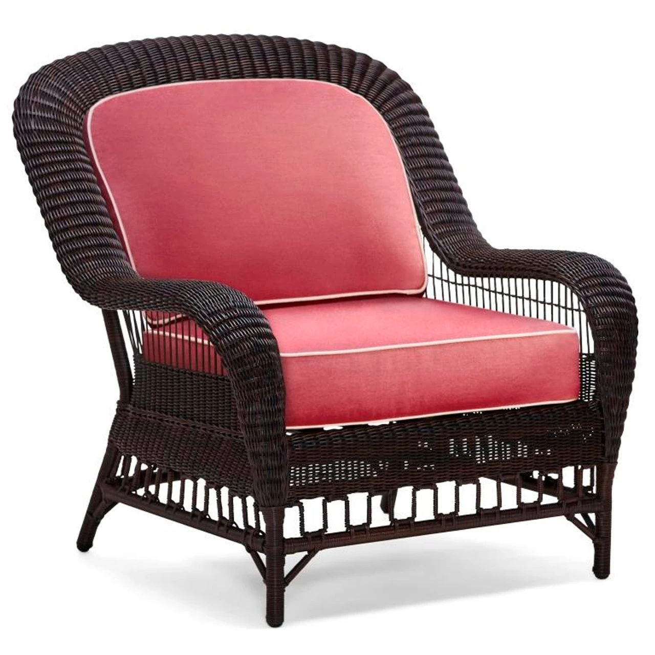 Woodard San Michele Wicker Lounge Chair By Alexa Hampton 1 Woodard San Michele Wicker Lounge Chair By Alexa Hampton