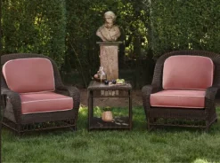 Woodard San Michele Wicker Lounge Chair Set By Alexa Hampton -Patio Furniture Store San Michelle small Lounge set 89308.1706208357